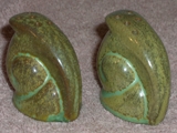 Snail shakers glazed prairie green